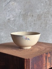 ヴィンテージソンべ焼き／茶碗（花）