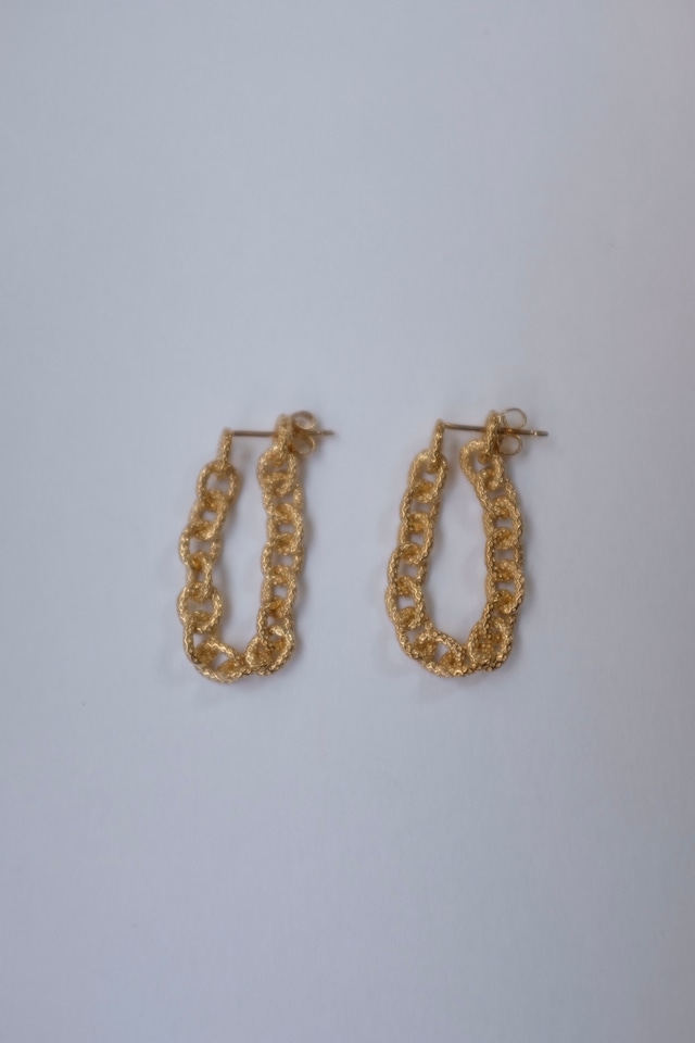 [R.ALAGAN]SMALL KOMON CHAIN EARRINGS A103