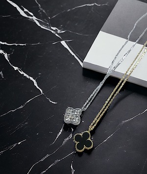 FINAL SALE★一粒フラワー【ネックレス（リバーシブルストーン）】 an0554-　