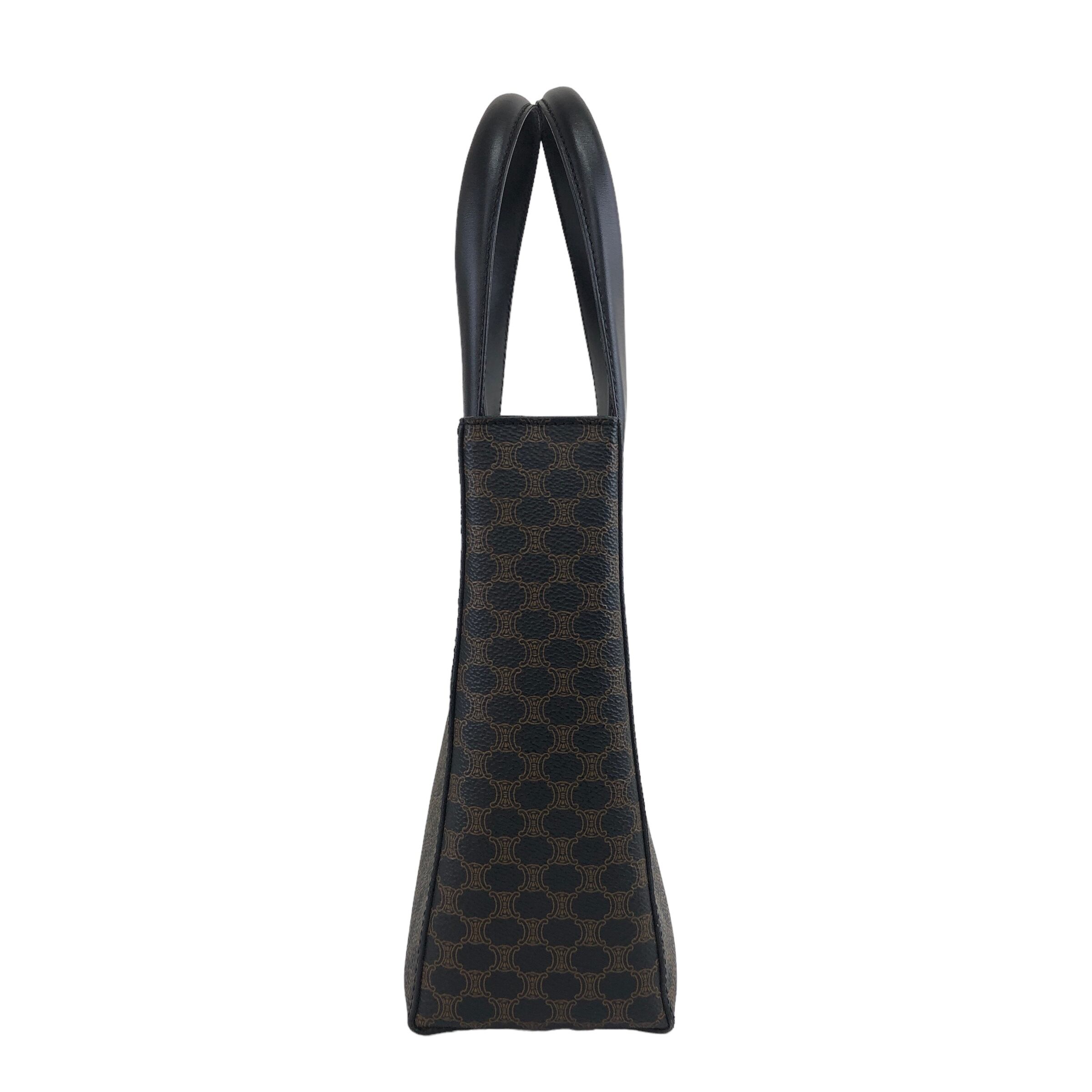 ヴィンテージ セリーヌ スクエアハンドバッグ 2way マカダム柄 CELINE 