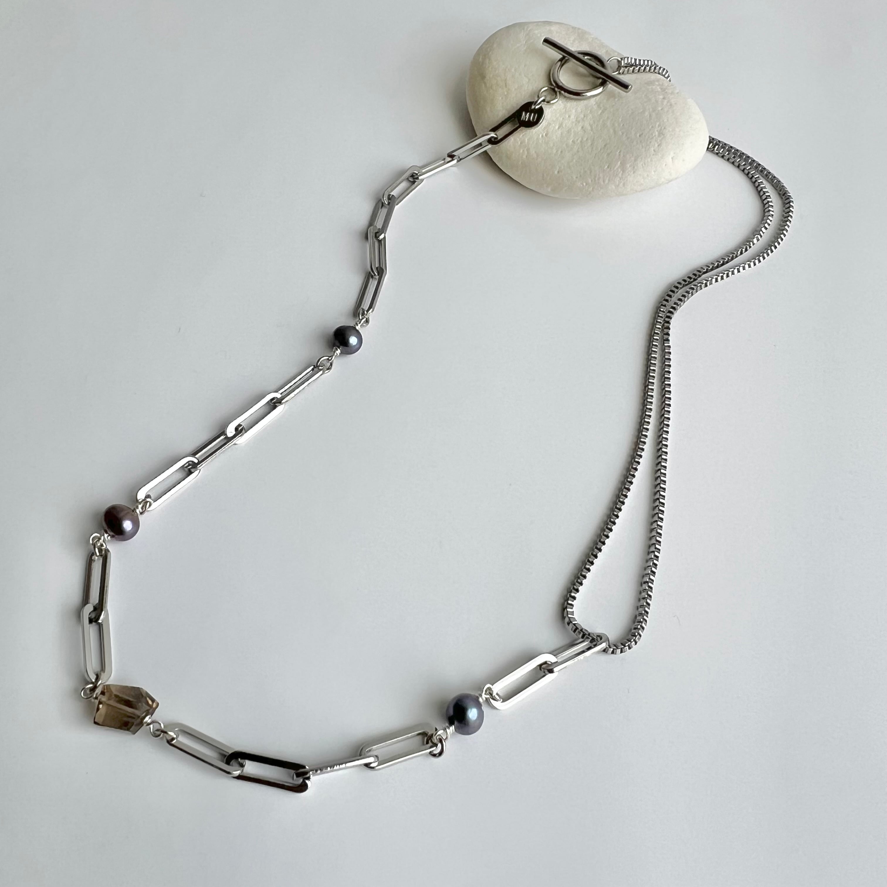 家入レオさま着用// ケーブルボックスMIXネックレス | Handmade