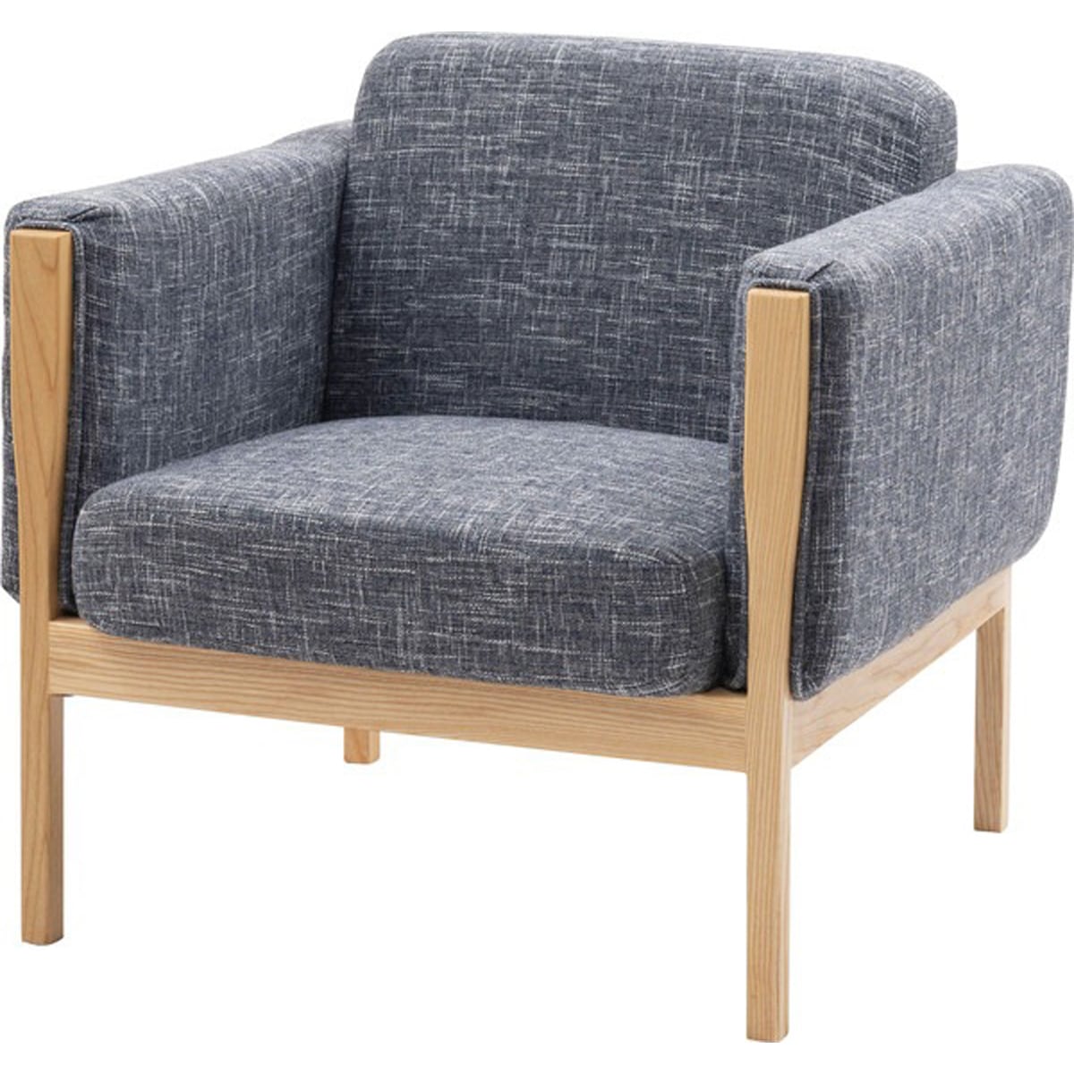 ウェーデ 1人掛 木フレーム ウィービングベルト ウレタン塗装 ポリエステル