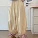 2色/サイドリボンフラワー刺繍パンツ ・12657