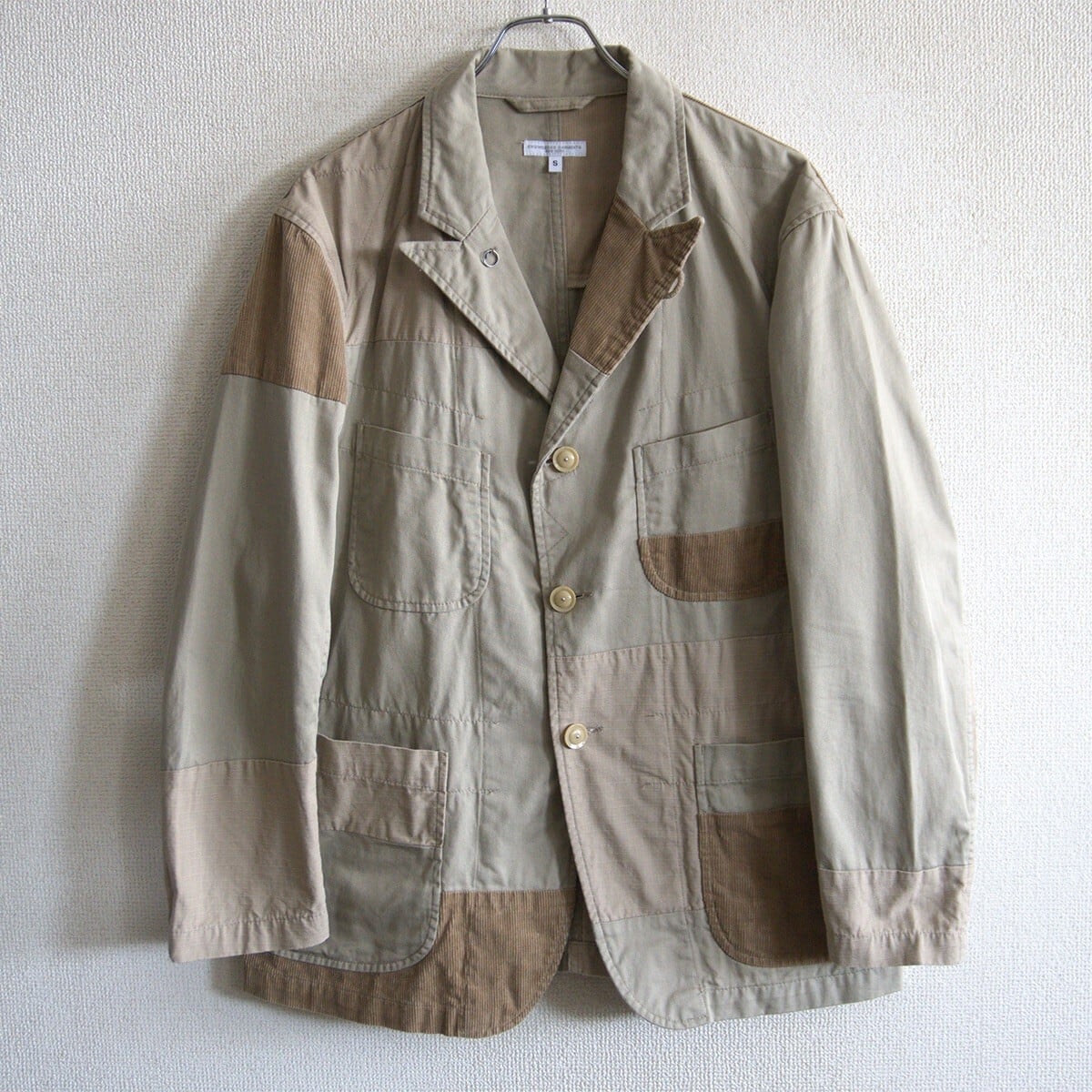●定番●エンジニアードガーメンツ　パッチワーク　ベッドフォードジャケット　Ｓ 美品】Engineered Garments【BEDFORD JACKET】S パッチワークパターン