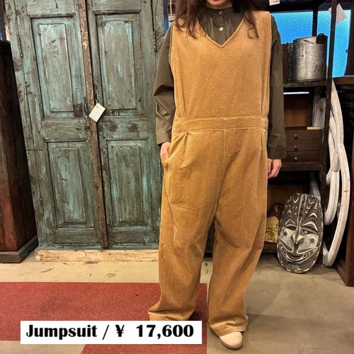 ICHI Corduroy Overalls, Camel, Brown, Fall/Winter Overalls, Jumpsuit, Pants