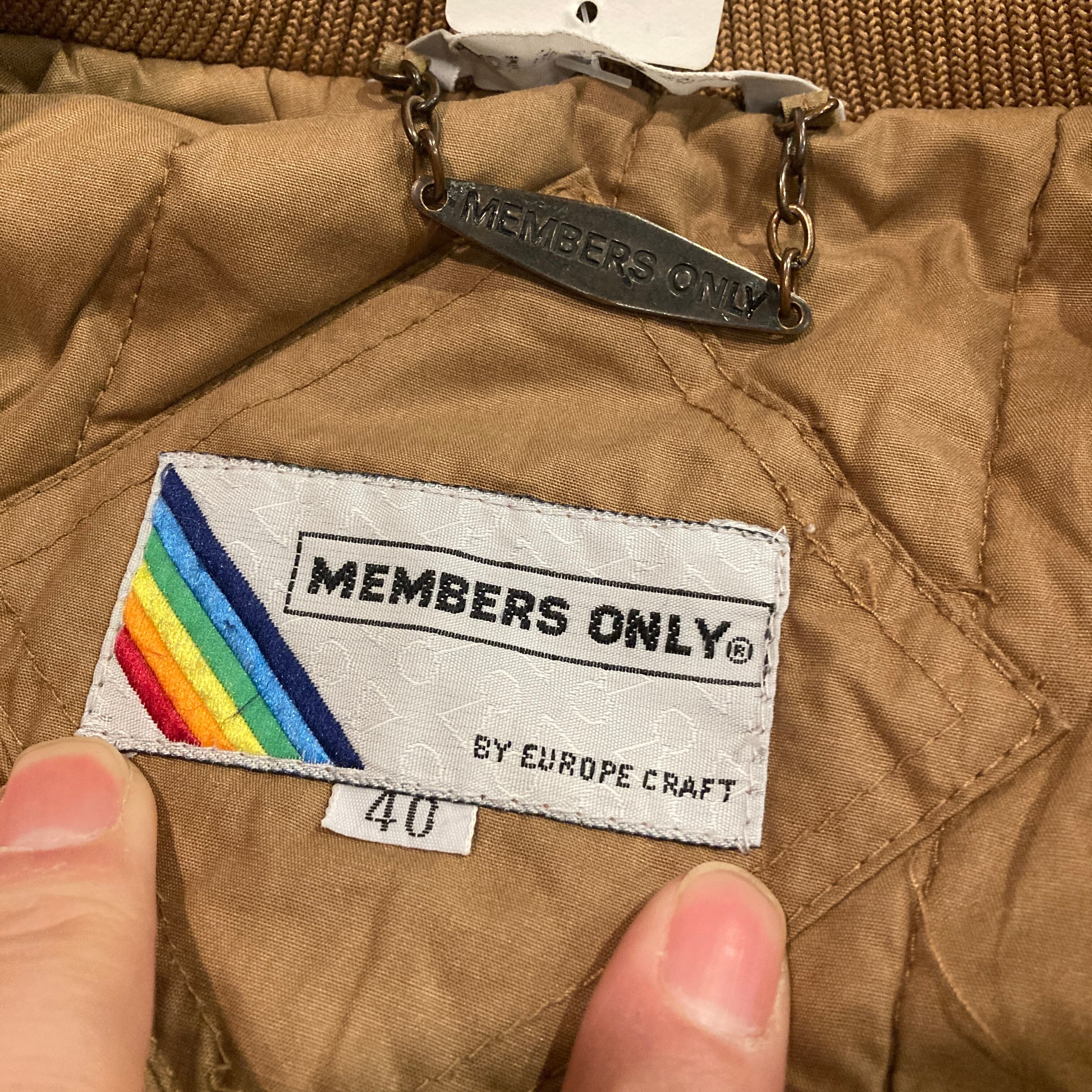 MEMBERS ONLY メンバーズオンリー 中綿 レーサージャケット ブラウン