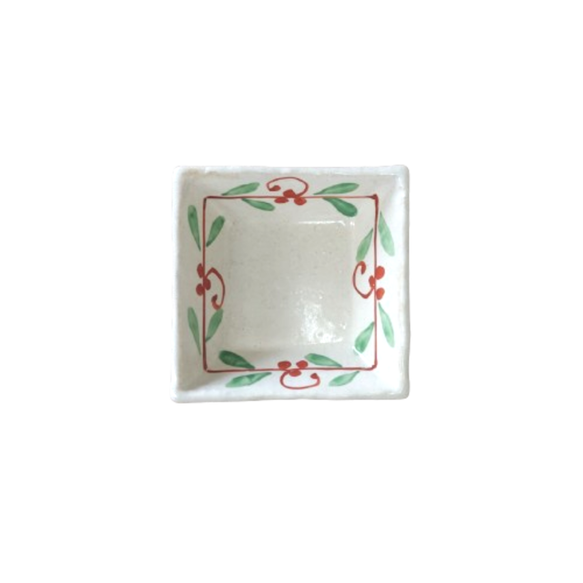陶器 楓色絵図 五角形鉢 Ab-181 陶器 楓色絵図 五角形鉢 Ab-181