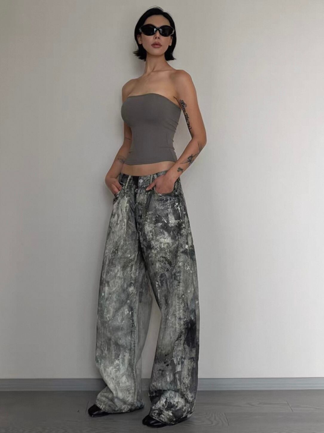 スリムチューブトップ