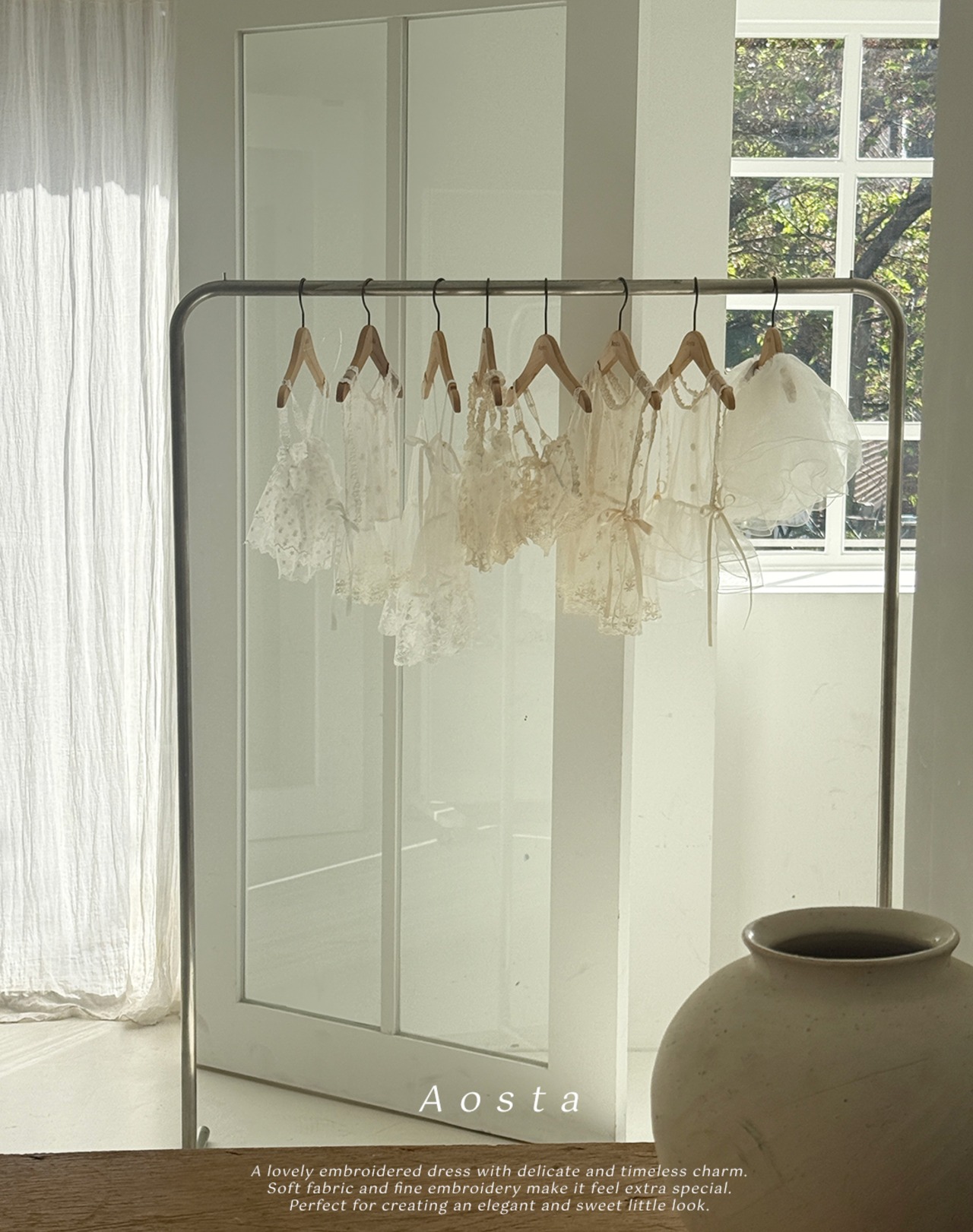 【取寄/韓国直送】Aosta 26/SM レースシンプルベスト｜夏服｜韓国子供服