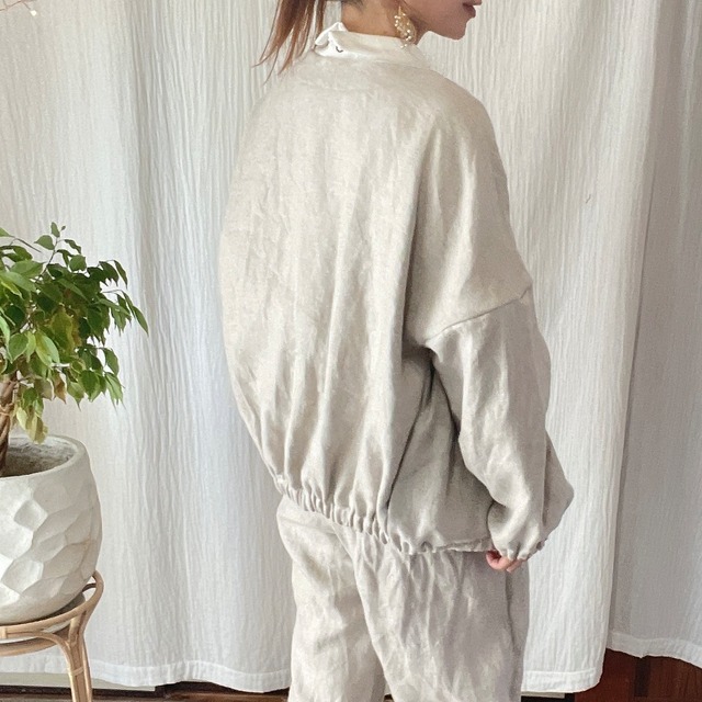winter linen ↟ボタンレスブルゾン↟