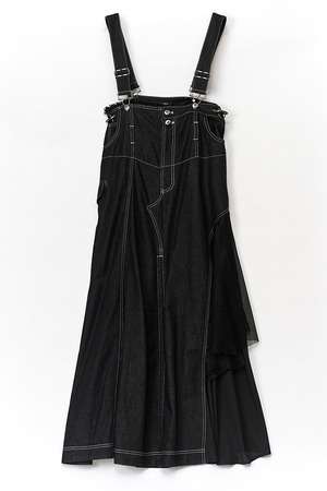 アウラアイラ AULA AILA 2WAY 3FABRIC JUMPER SKIRT