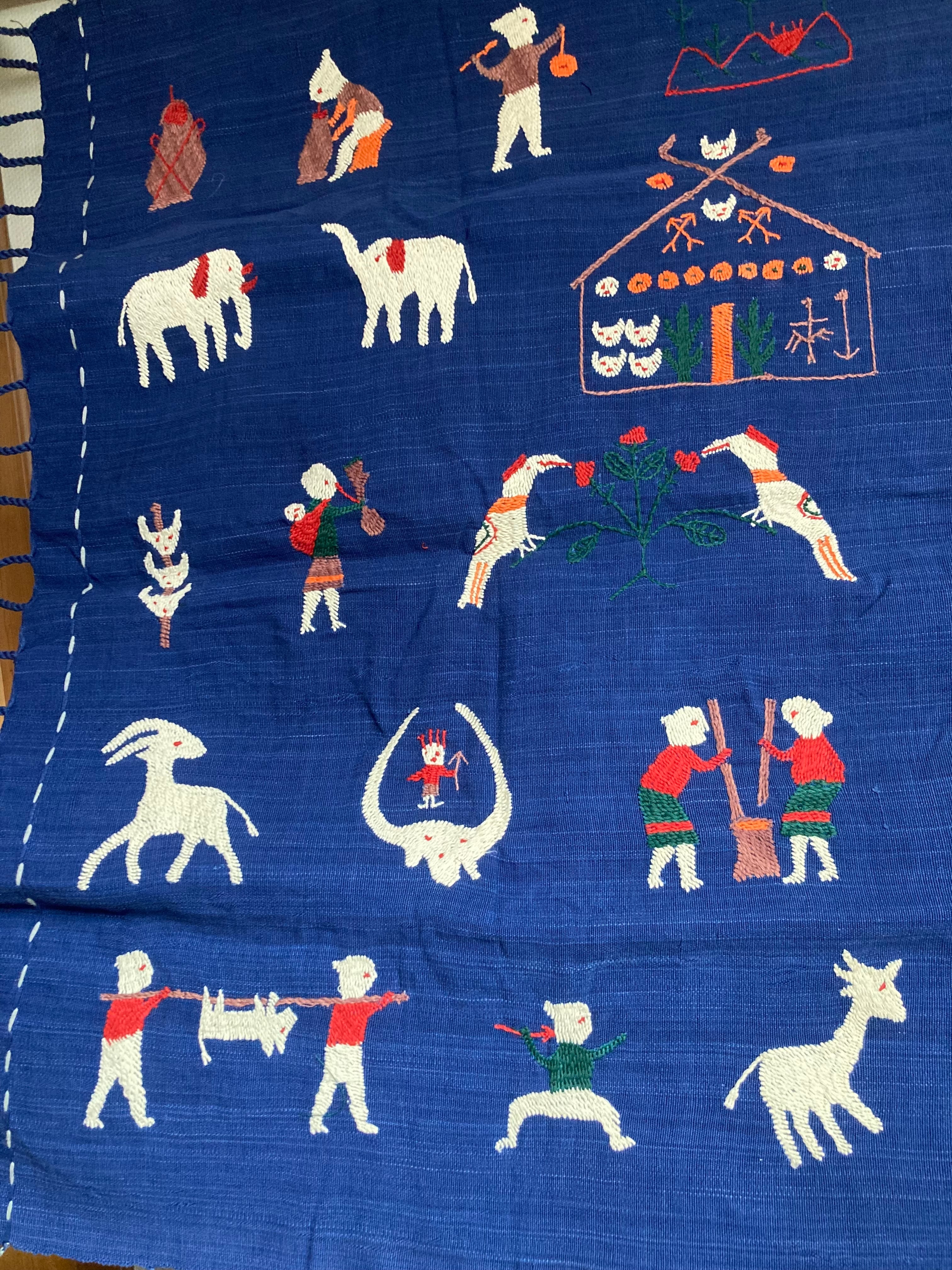 ナガ族刺繍ブランケット | NiNoi