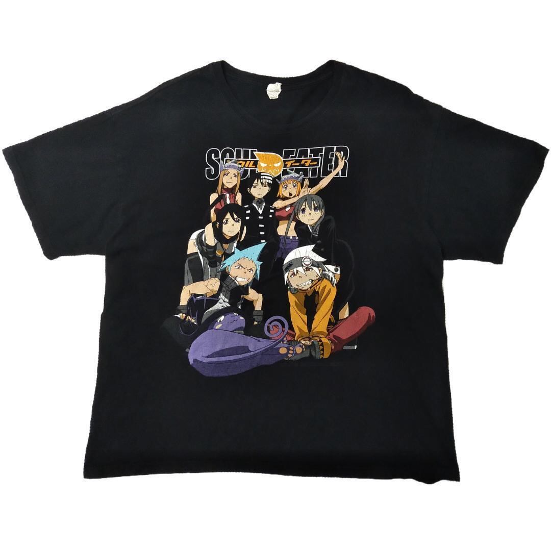 古着　00s　ソウルイーター　Tシャツ　XLサイズ　黒　アニメTシャツ　海外 * 古着 00s ソウルイーター Tシャツ XLサイズ 黒 アニメTシャツ 海外