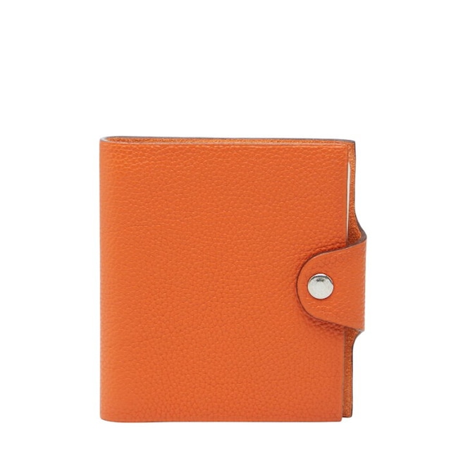 エルメス ユリスPM 手帳カバー ノートカバー オレンジ トゴ レディース HERMES 【中古】
