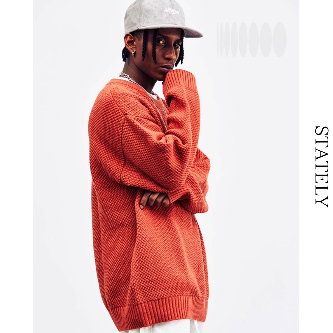 ワッフルニットPullover/5color_T57・画像8