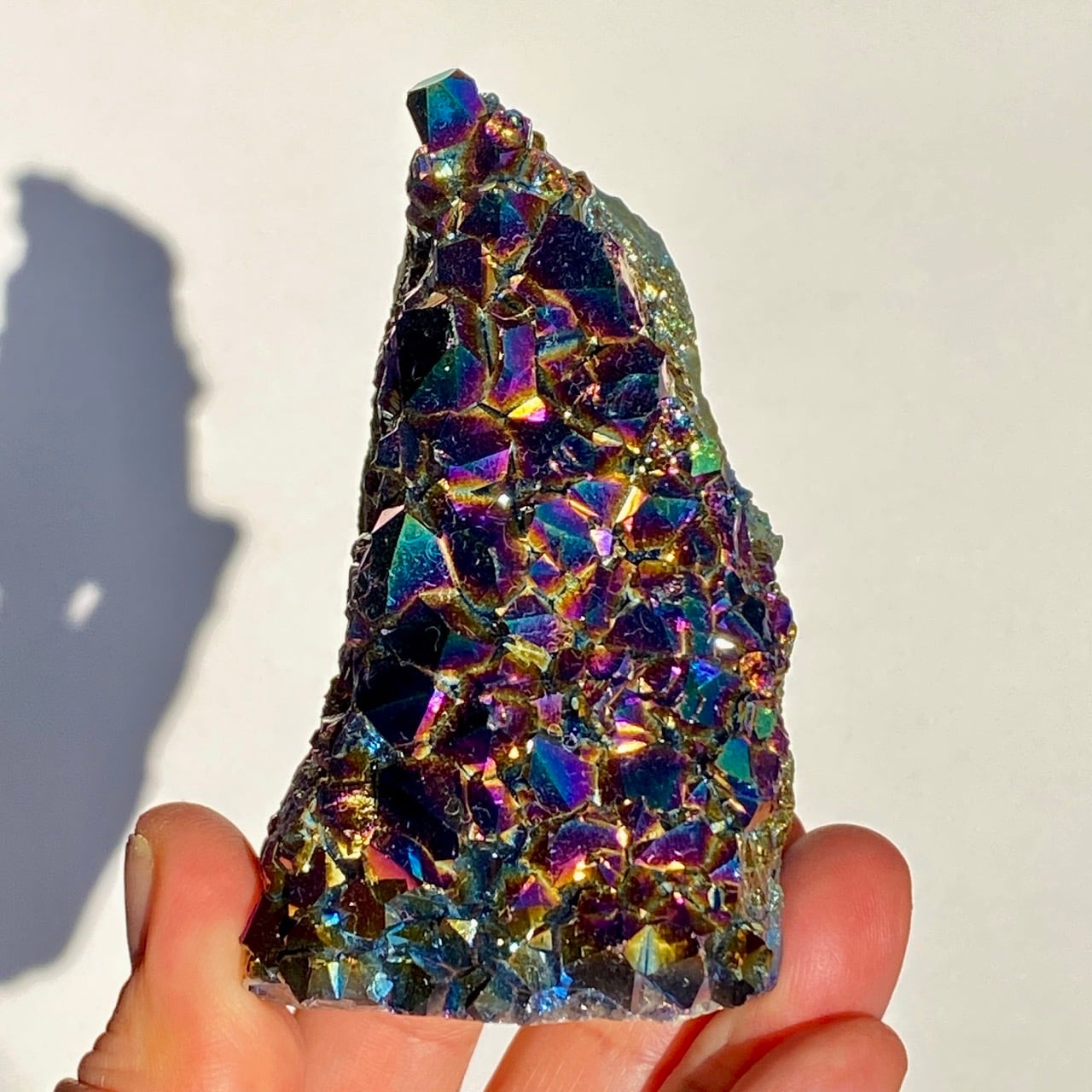 高品質♡虹&スターライト入り】ファイアークォーツのスフィア Fire