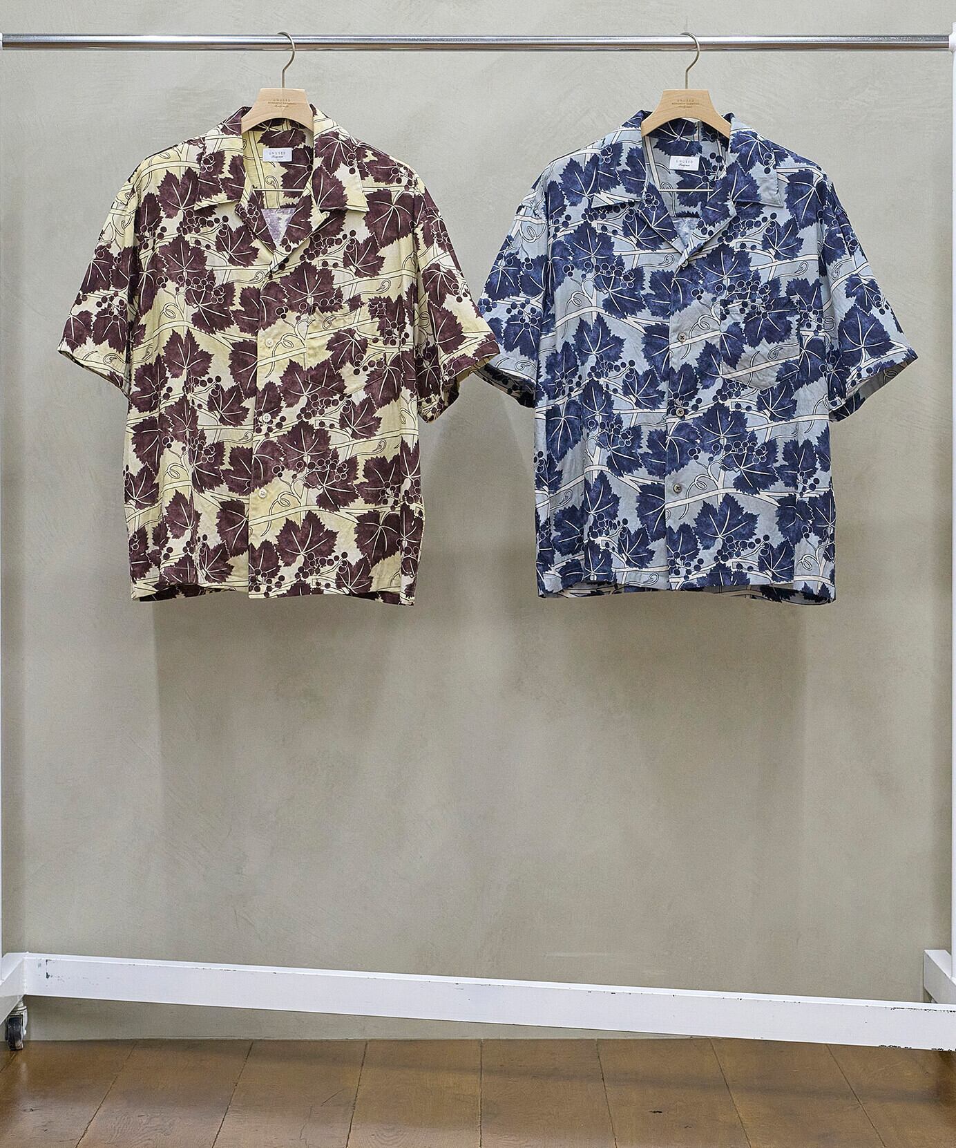 UNUSED / US2564 SHORT SLEEVE PRINT SHIRT(GRAY) | AfterSchool