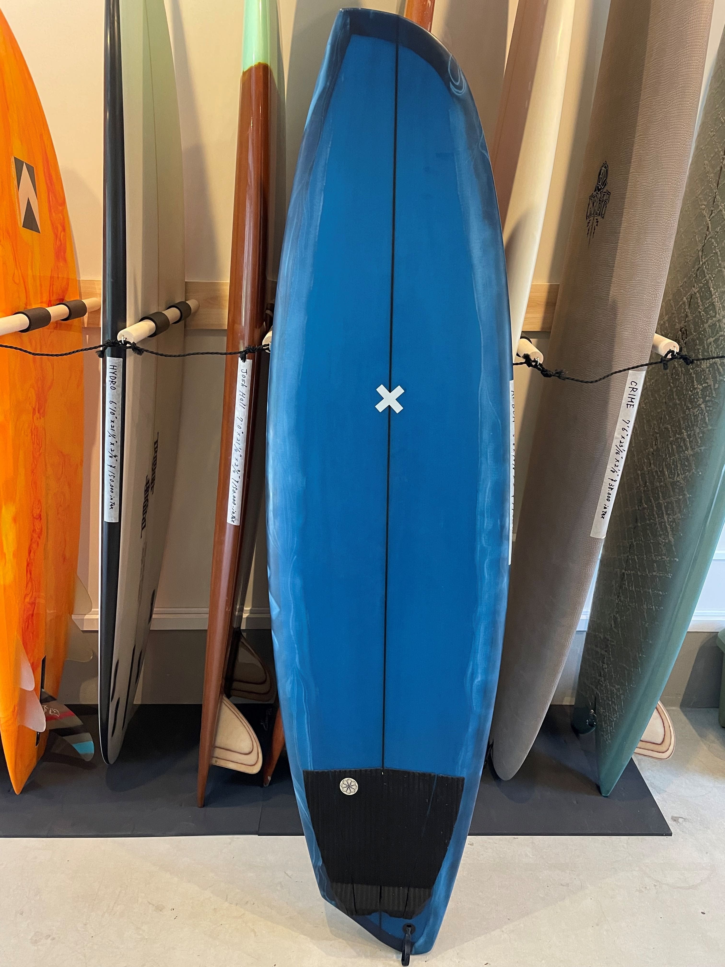 ALBUM アルバムサーフボード6.4ft 5ボンザー センターフィン付き たらし 