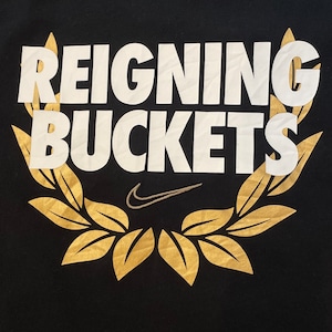 【NIKE】REIGNING BUCKETS Tシャツ ロゴ ナイキ Mサイズ us古着