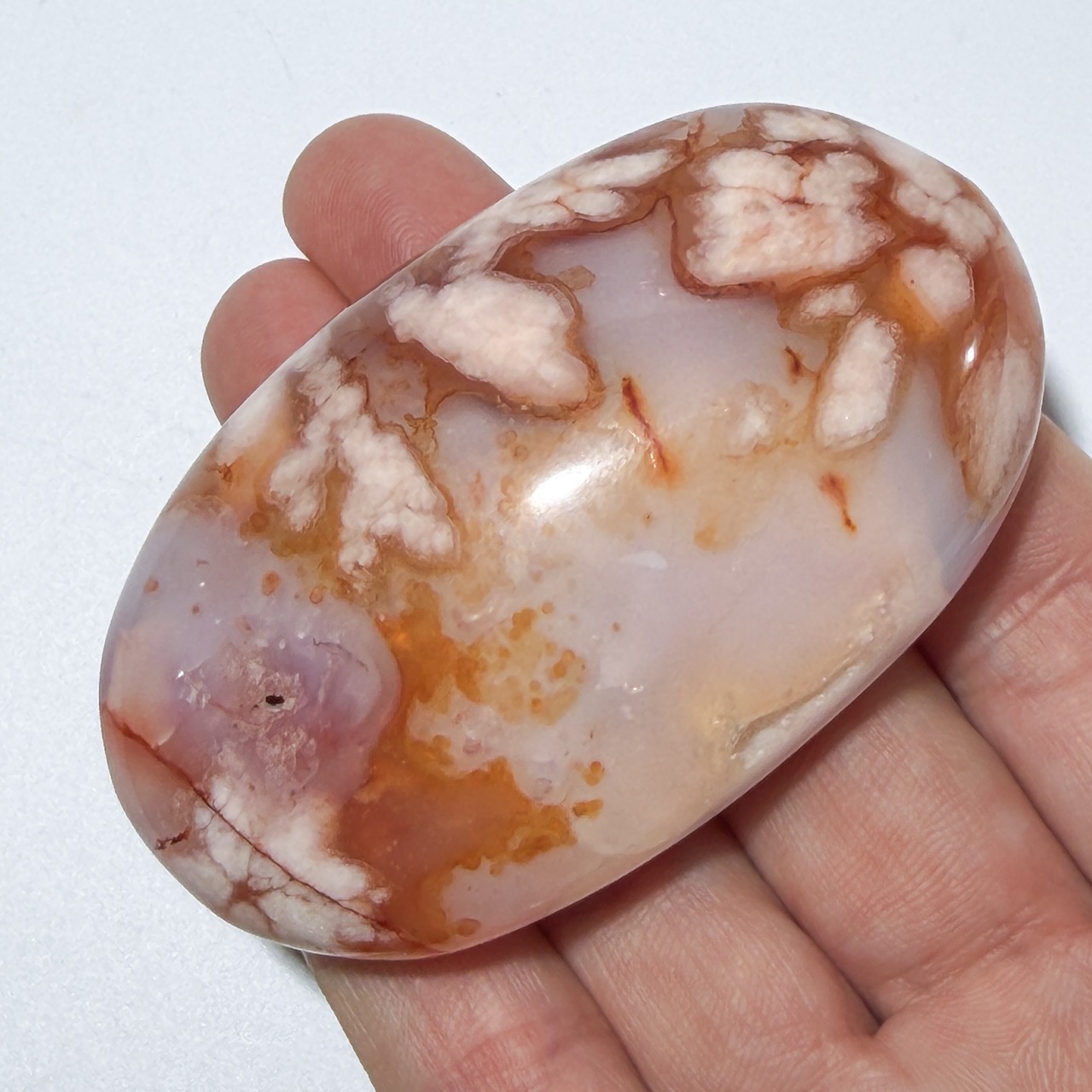 カーネリアンフラワーアゲート01 パーム ＊ 天然石