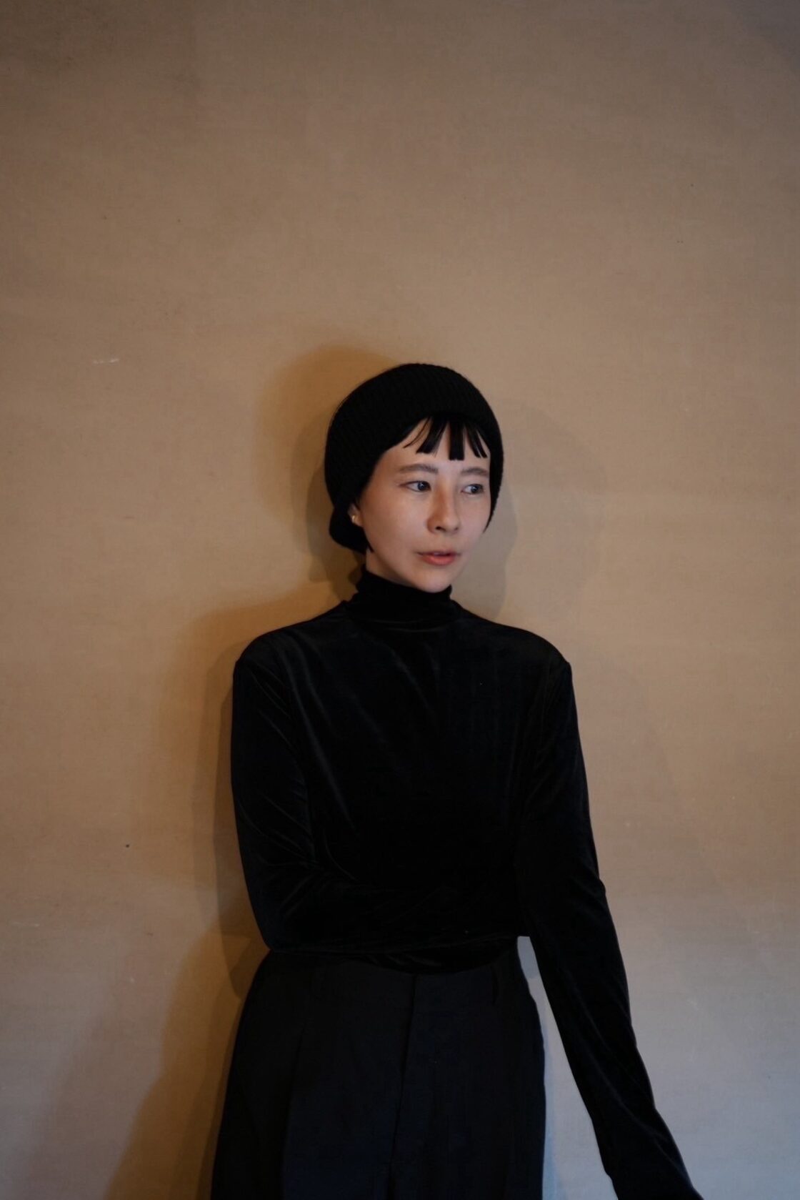 MOON TREE PLANET - Knit_turban black | Pay ID