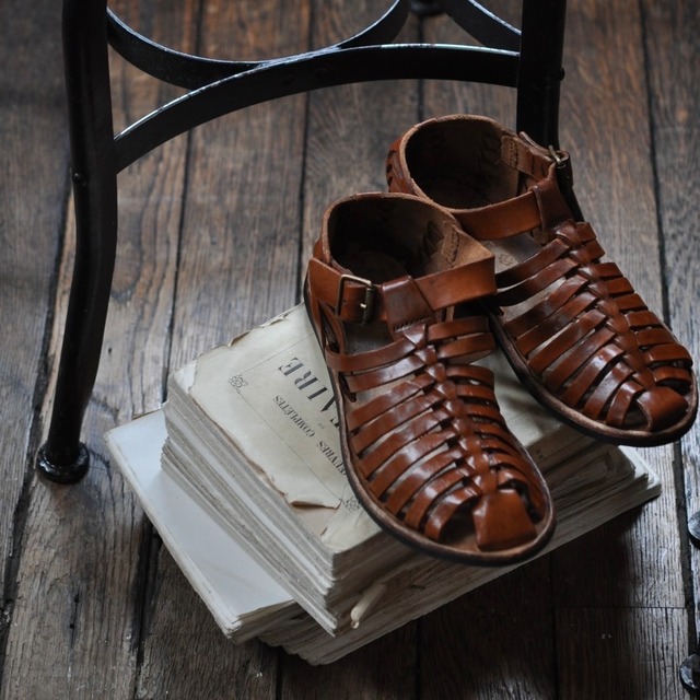 BRADOR Men's Leather Sandal (light brown) / Italy