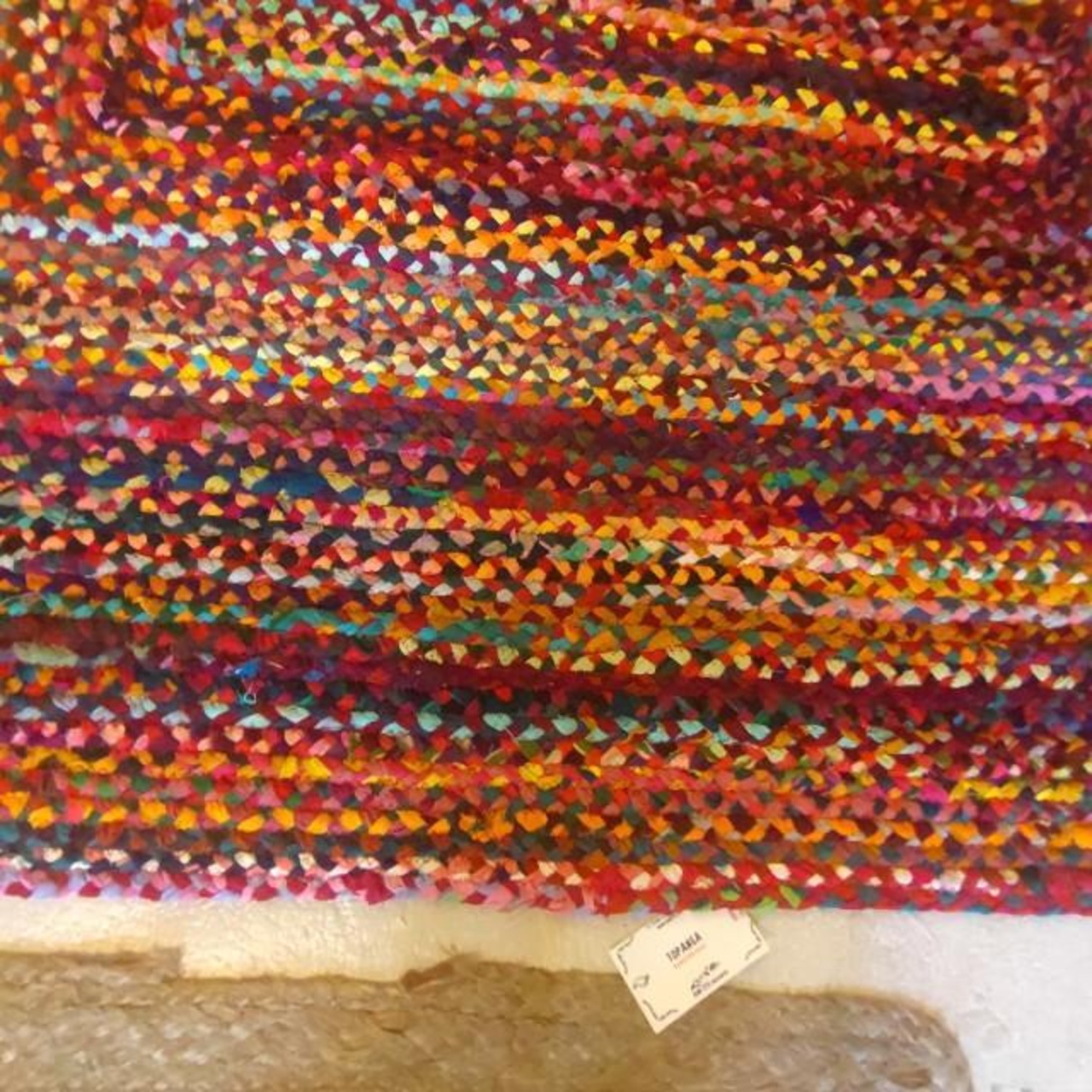 TOPANGA Homefurnishing　リサイクルカラフルウィービングラグマット　120×180cm