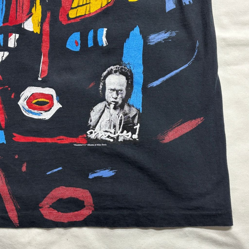 90s “Headshot III ” Miles DavisアートTシャツ ANDAZIA USA製 XL