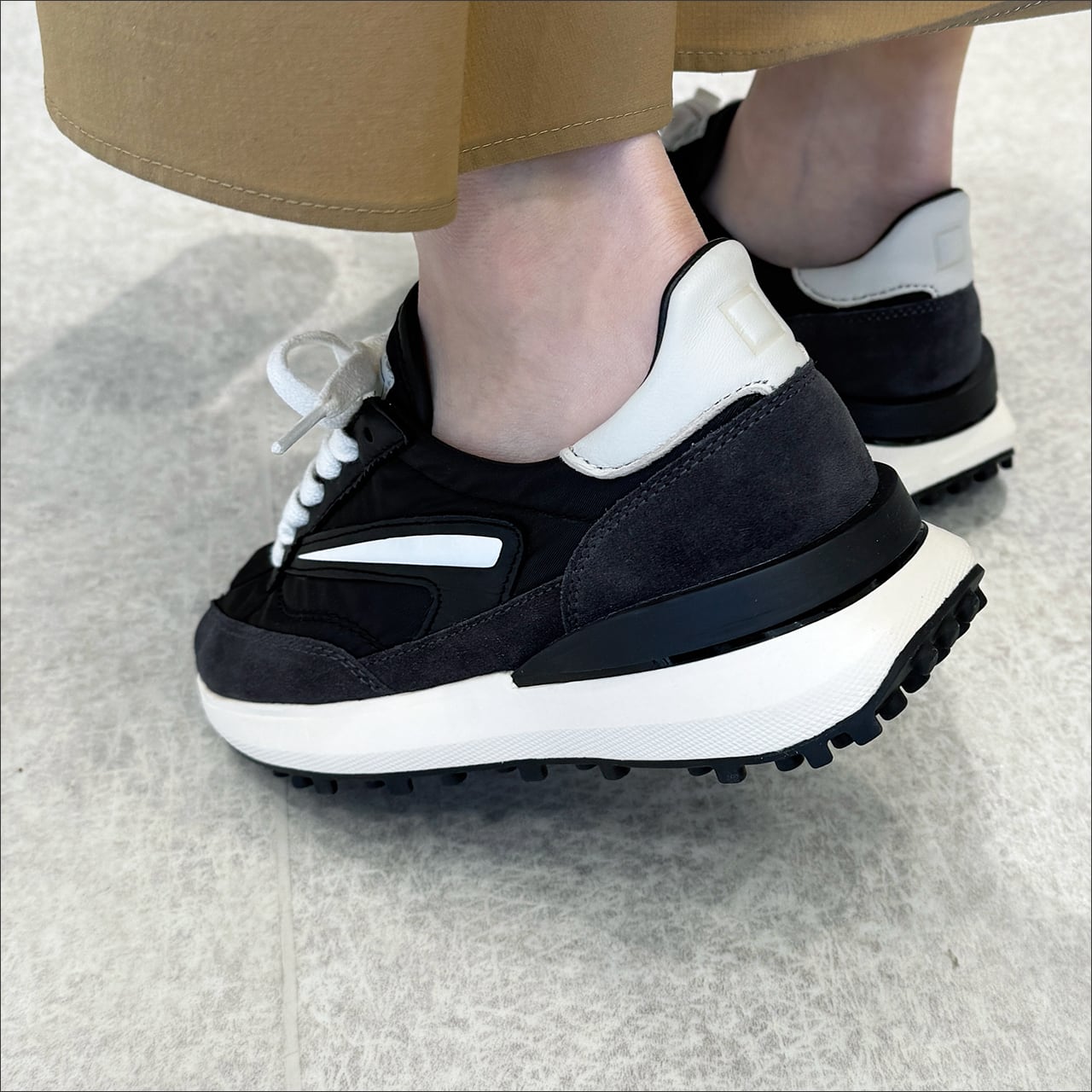 D.A.T.E.(デイト) ATHLETA NYLON スニーカー BLACK | ARISS