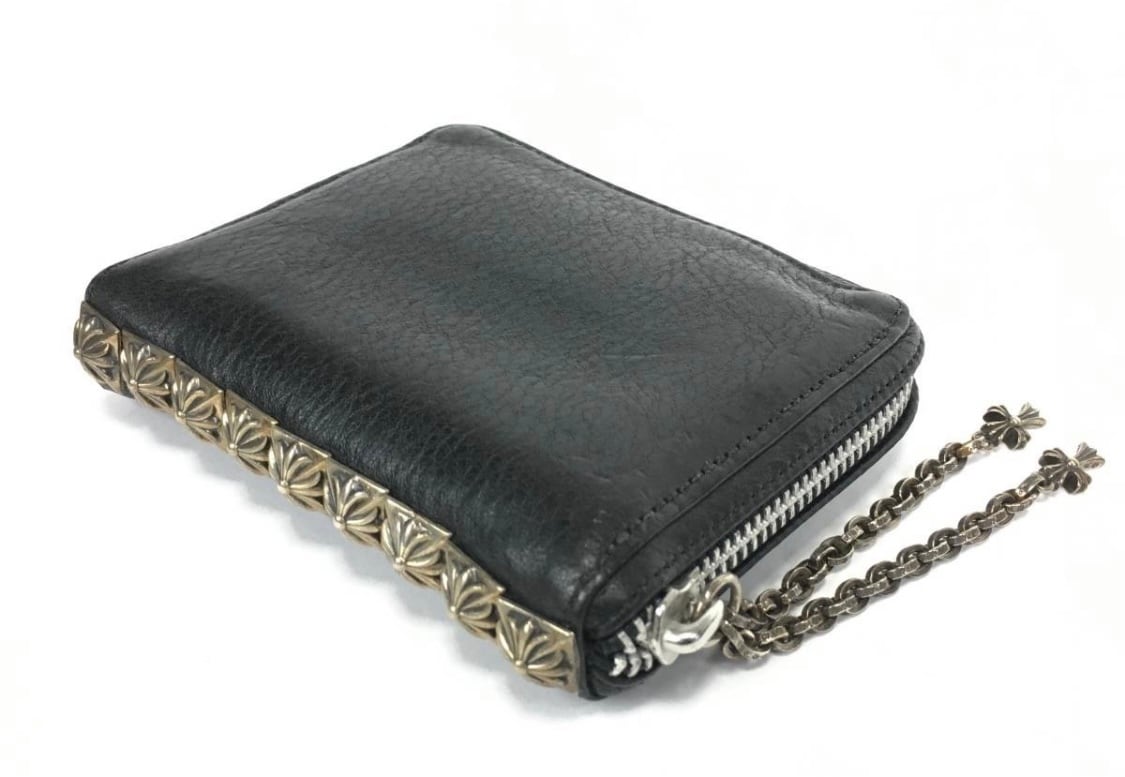 CHROME HEARTS クロムハーツ WLT 3 SIDE ZIP ヘビーレザー