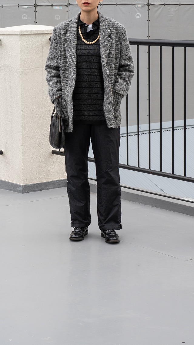 "PRONTO UOMO" '90s vintage Acrylic wool polo knit