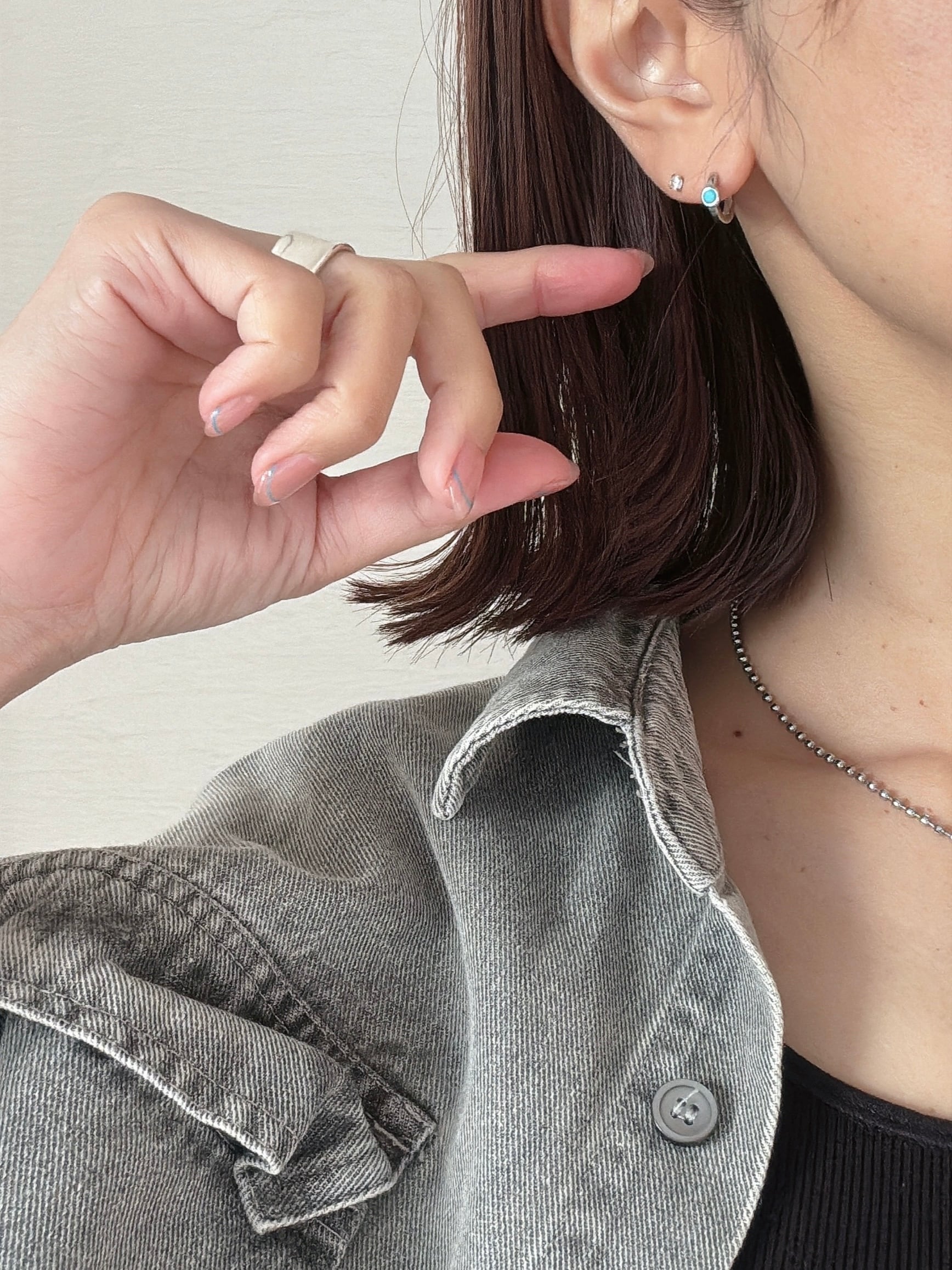 ターコイズミニピアス | joie
