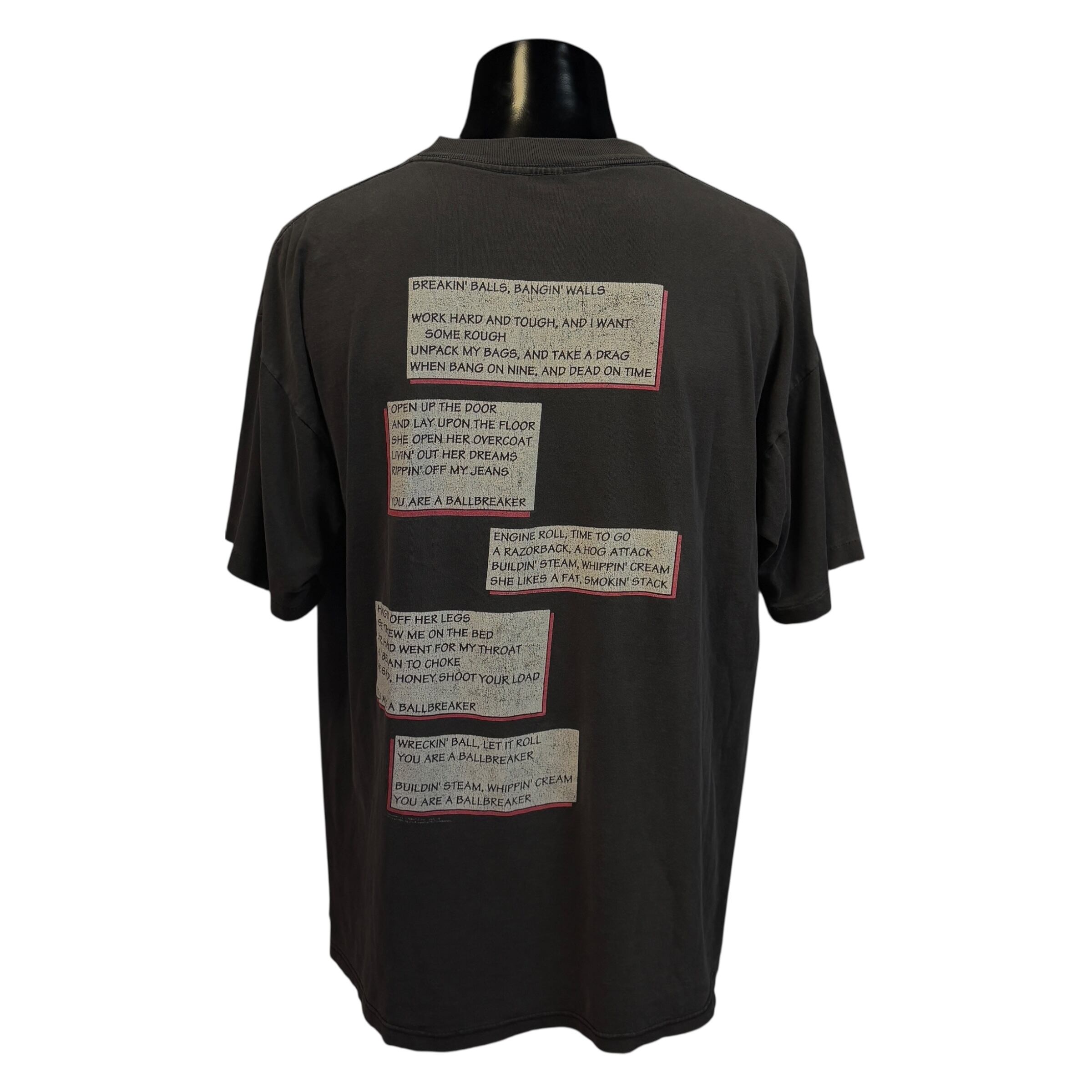 AC/DC】エーシーディーシー 1995 Comics Ball Breaker Tour Vintage T