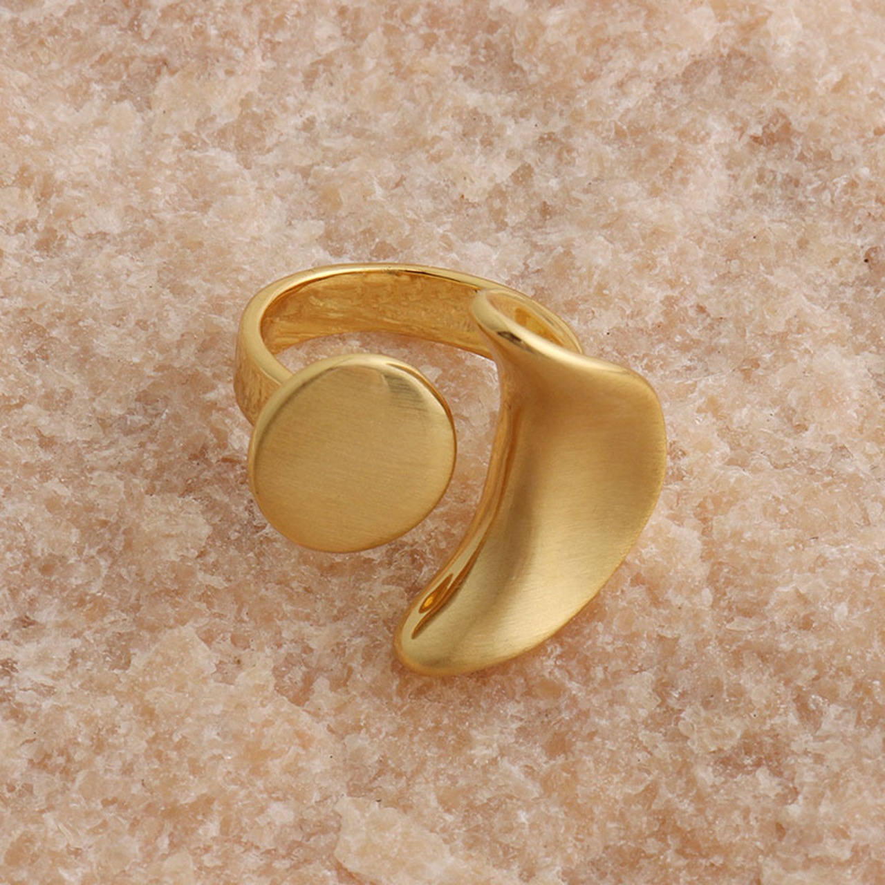 アブストラクト 造形 デザインリング 90033