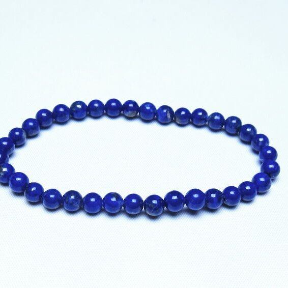 ラピスラズリ ブレスレット 5mm 一点物 メール便可 [M便 1/10] 111-48502