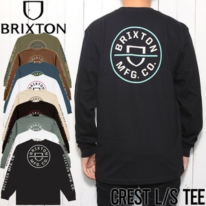 ロングスリーブTシャツ ロンT BRIXTON ブリクストン CREST L/S TEE 16251BKCL