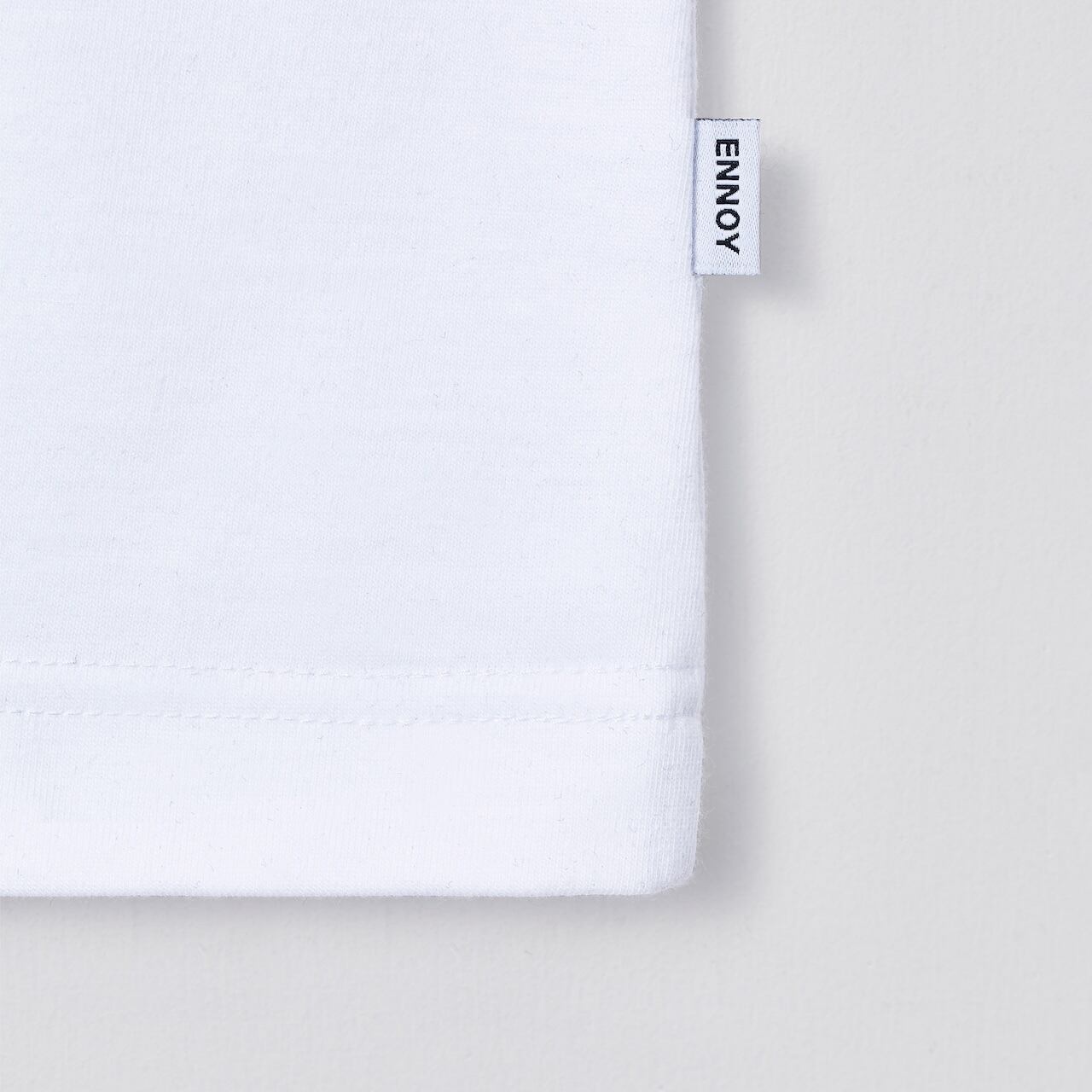 CIRCLE Ē DRIP T-SHIRT (WHITE) | ENNOY 