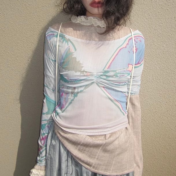 シアーデザインカットソー_LN02929