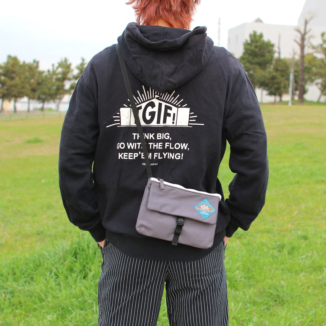 フェスバッグ TGIF! ポリエステル横型ミニショルダー/サコッシュ
