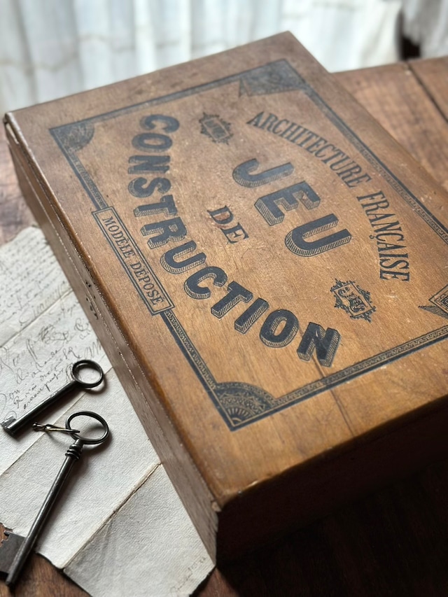 おもちゃの木箱 フランス建築 JEU DE CONSTRUCTION