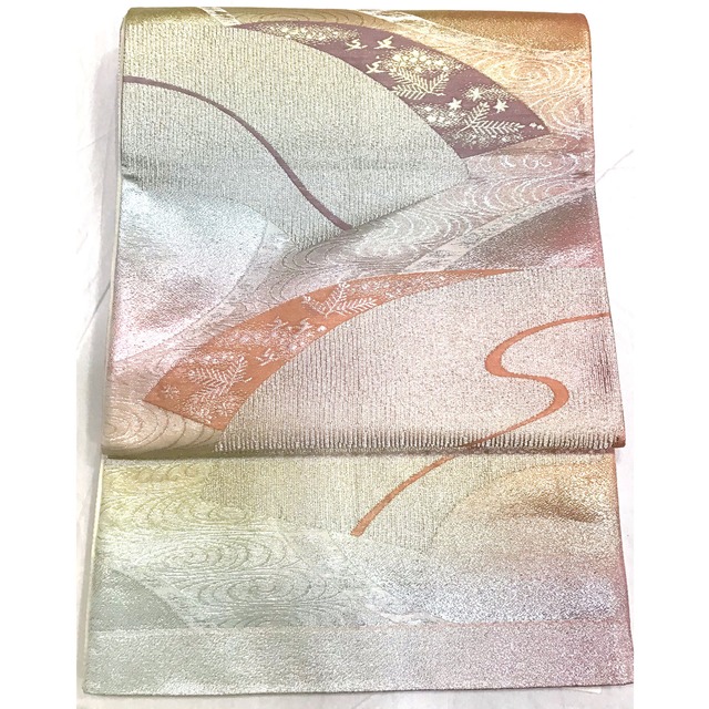 袋帯・正絹・うすピンク系地・No.200701-2007・梱包サイズ60