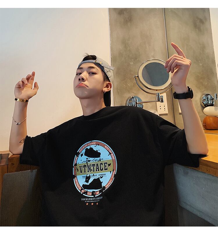 全3色 Tシャツ カットソー プリント カジュアル シンプル