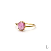 S925 PETIT STONE THIN RING -MULTI COLOR TORUMARINE-