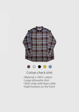 Cotton check shirt