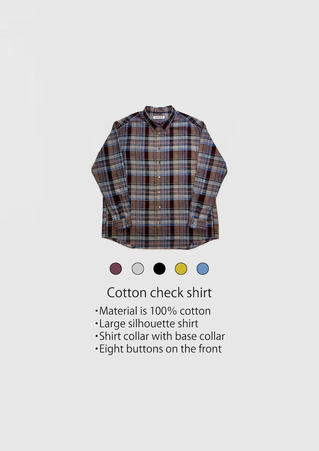 Cotton check shirt