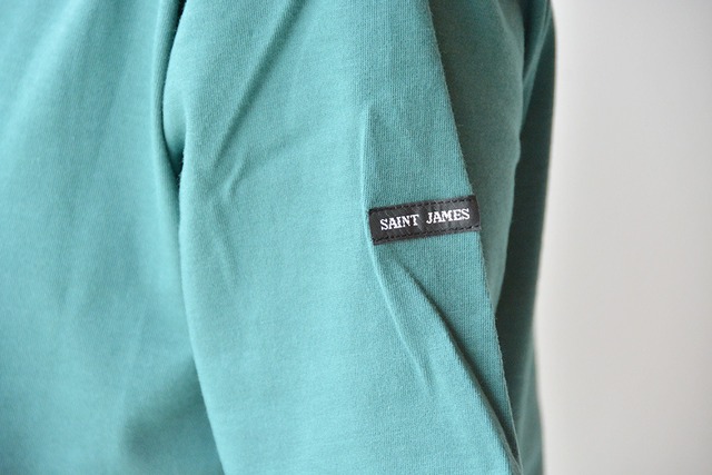 セントジェームス SAINT JAMES 薄手無地シャツ半袖(PIRIAC)FOREST T3