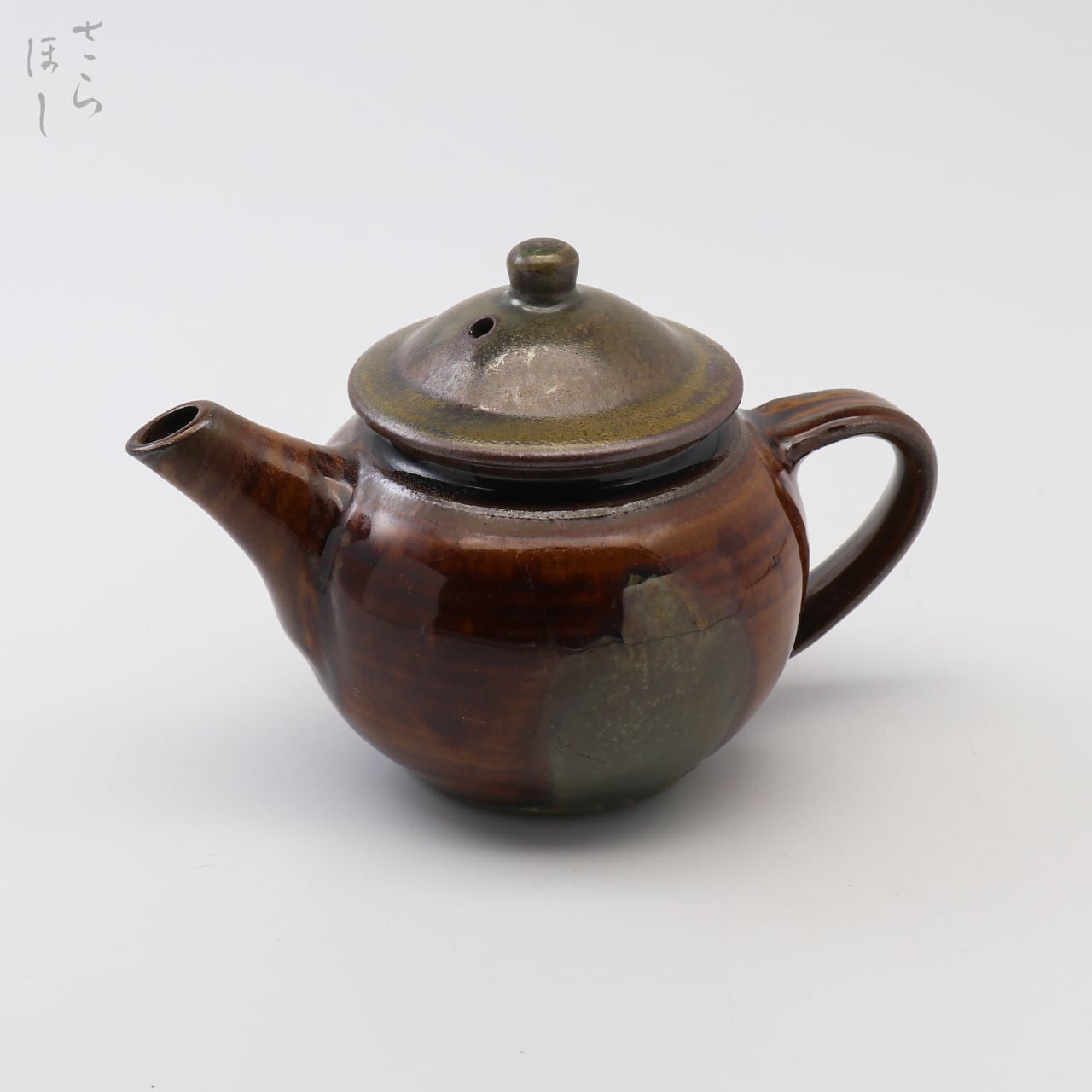 小鹿田焼 小袋窯 5寸ピッチャー どうけ釉 白打ち掛け 高さ約16cm 陶器