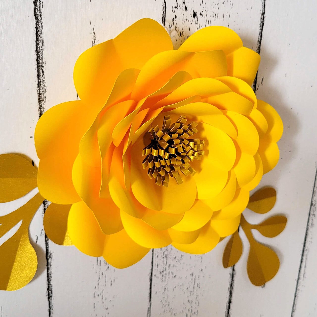 ジャイアントフラワー「イエロー＆ゴールド（大）」手作りキット