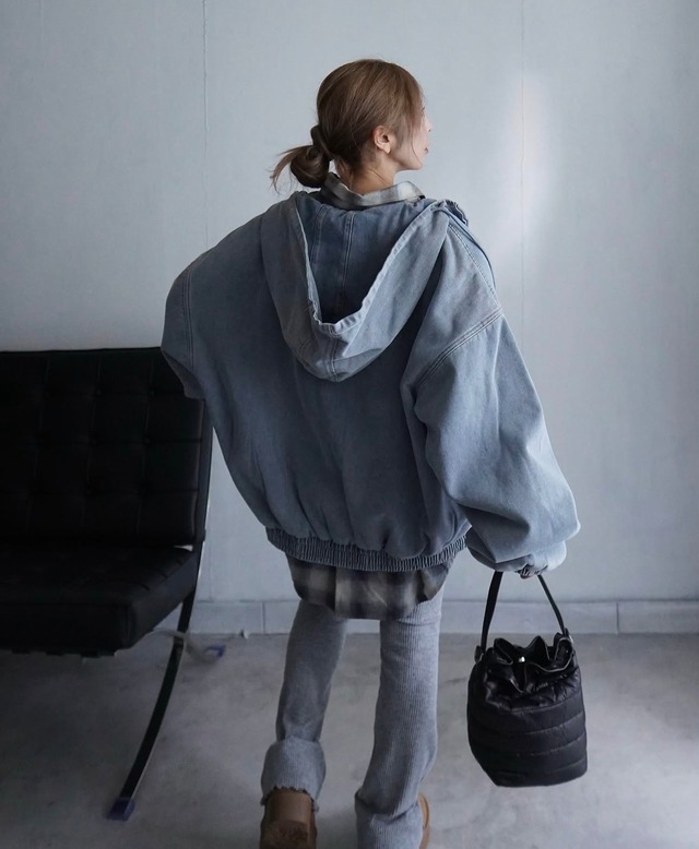 foodie denim outerJK／vintage Blue