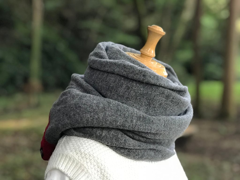 BISYU カシミヤ100% マフラー グレー BISYU カシミヤ100% マフラー グレー